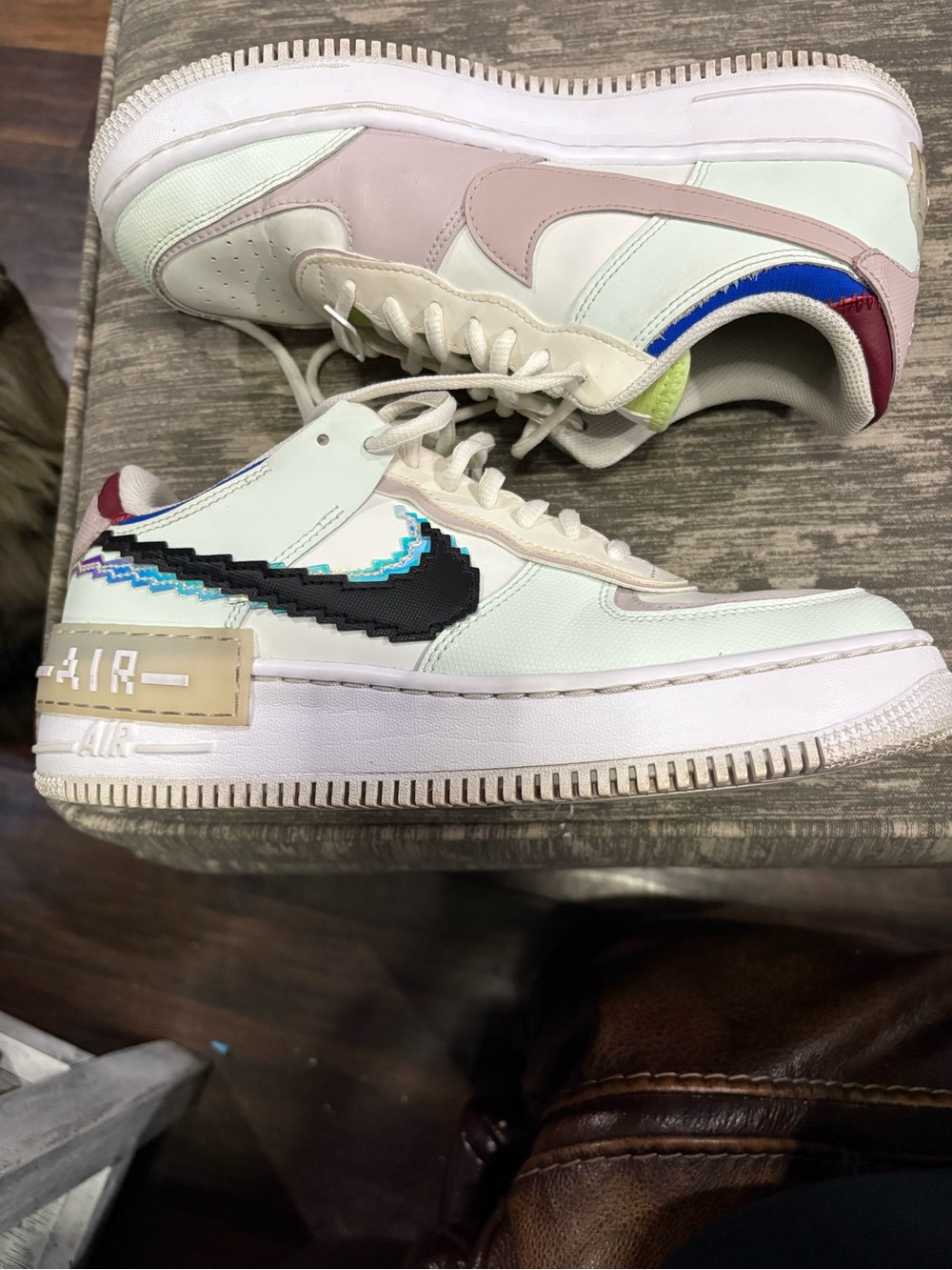 Nike Air Force 1 Low Shadow 8 Bit Barely Green size 10